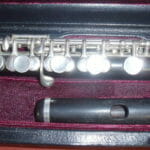 Closer Perspective of Complete Gemeinhardt Wooden Piccolo