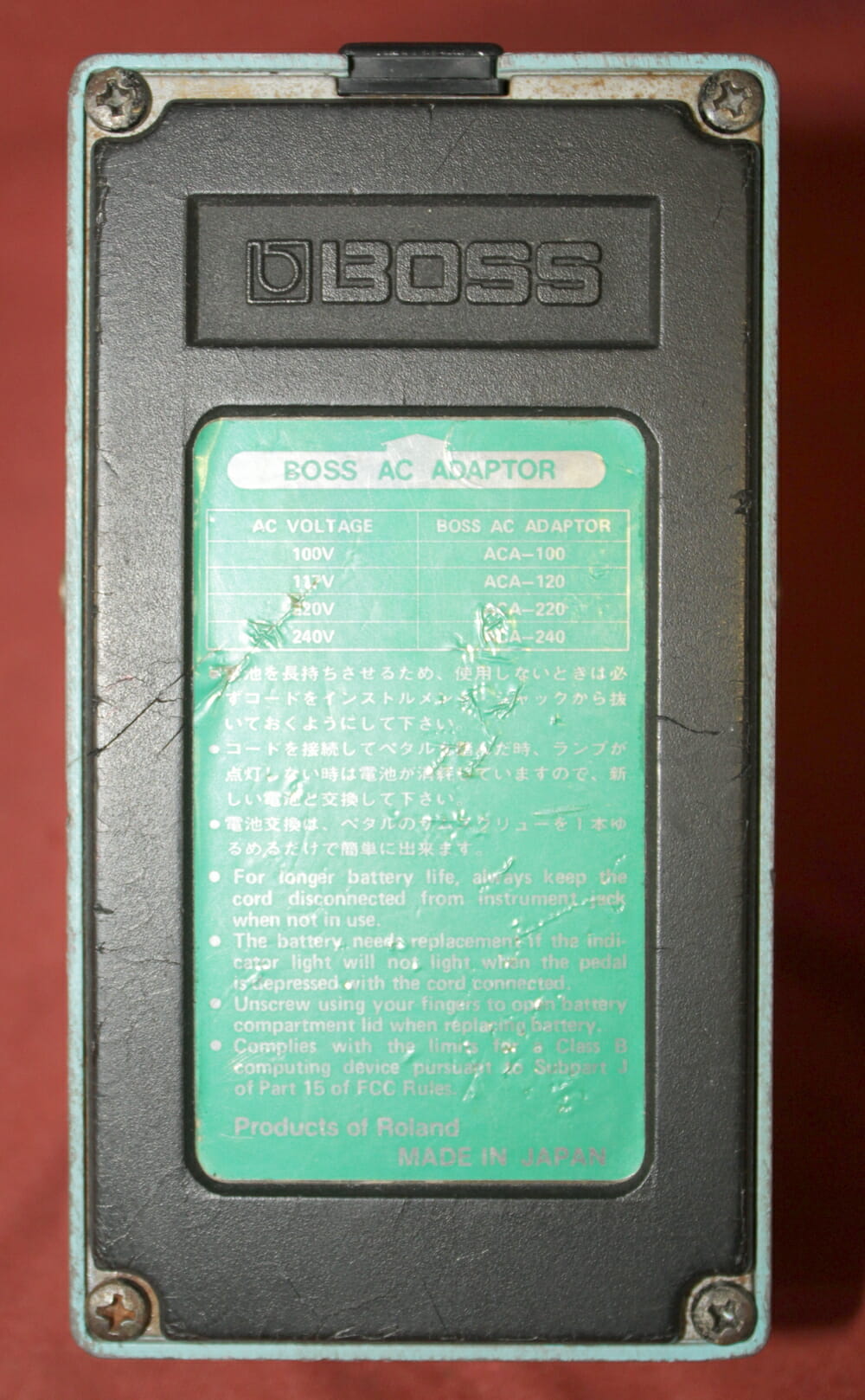 Boss CE-2 Chorus (Green Label) Vintage Analog pedal Chorus 