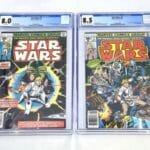 Front of Marvel Comic's Star Wars A New Hope #17 and #2