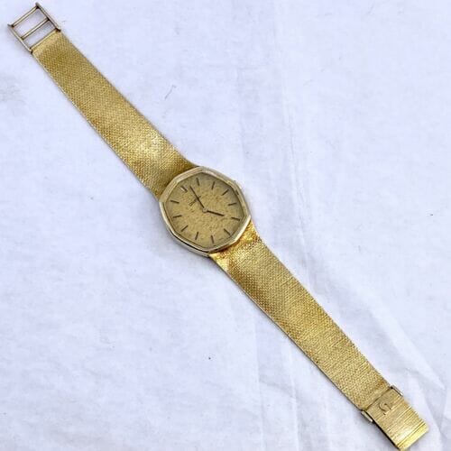 Front of the Omega Solid Gold Watch
