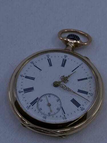 front of IWC 14KTYG Pocket Watch