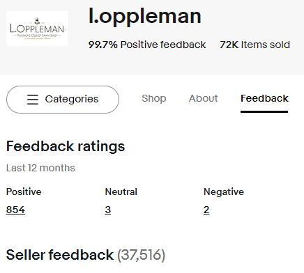 eBay Positive Feedback